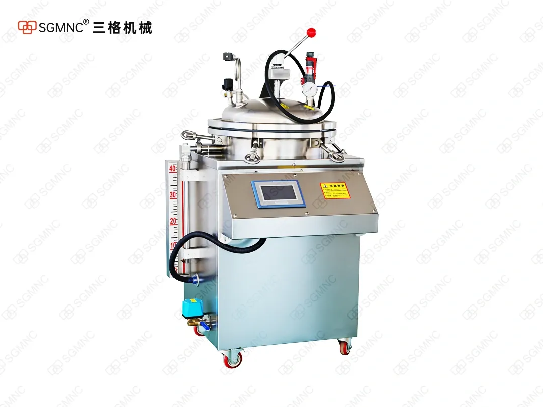 Vertical sterilization pot