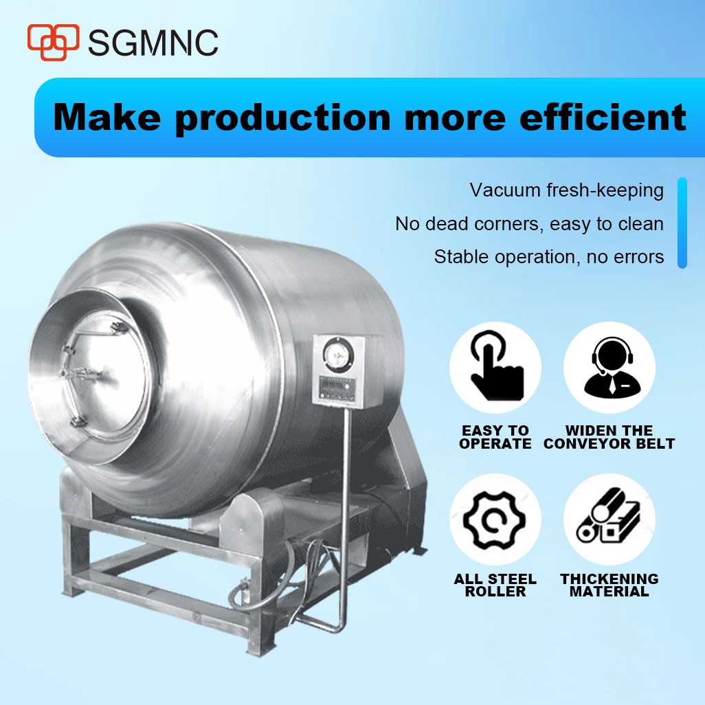 Vacuum tumblers are the main processing equipment